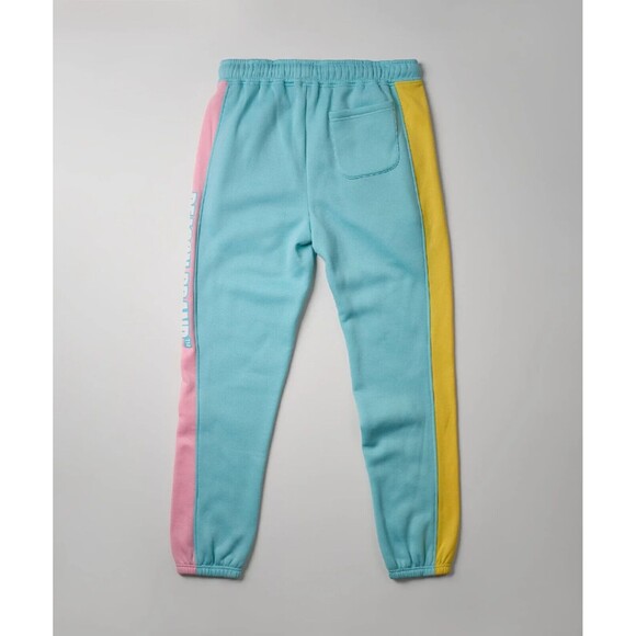 Reason Men's Pastel Blue Pink Yellow Colorblock Logo Jogger Size M - Picture 2 of 9